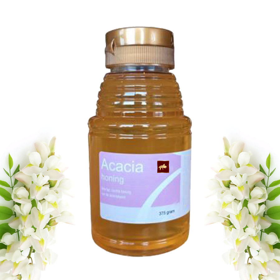 Acaciahoning in knijpfles- Lekkerhoning.nl