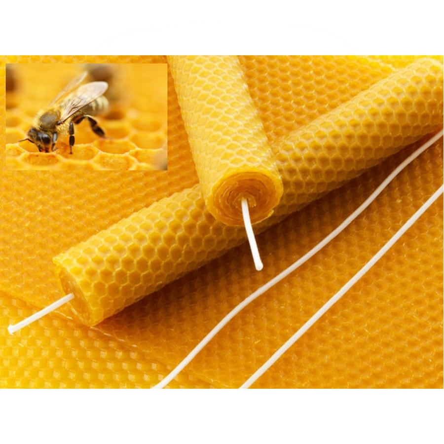 Bijenwas vellen voor kaarsen rollen- Lekkerhoning.nl