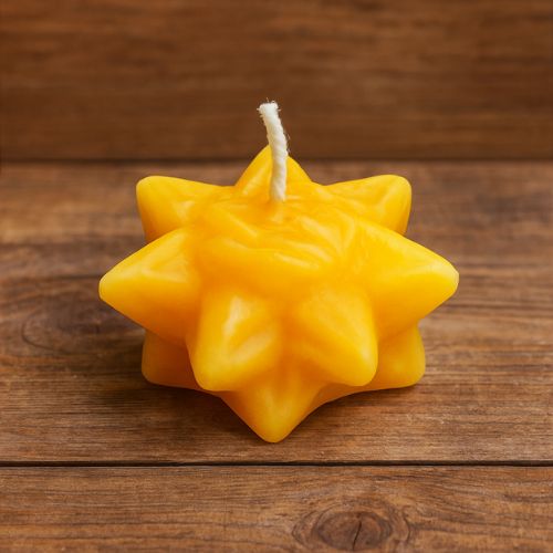 Bijenwaskaars ster- Lekkerhoning.nl