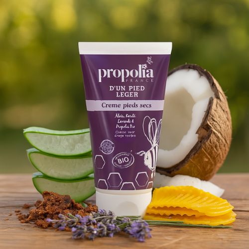 Crème voor Droge Voeten 75 ml – Voetcrème met Propolis en Lavendel- Lekkerhoning.nl