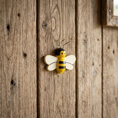 Decoratieve houten plakbijtje- Lekkerhoning.nl