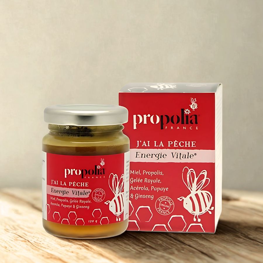 Energie Vitale met Honing – Propolis & Ginseng 120g- Lekkerhoning.nl