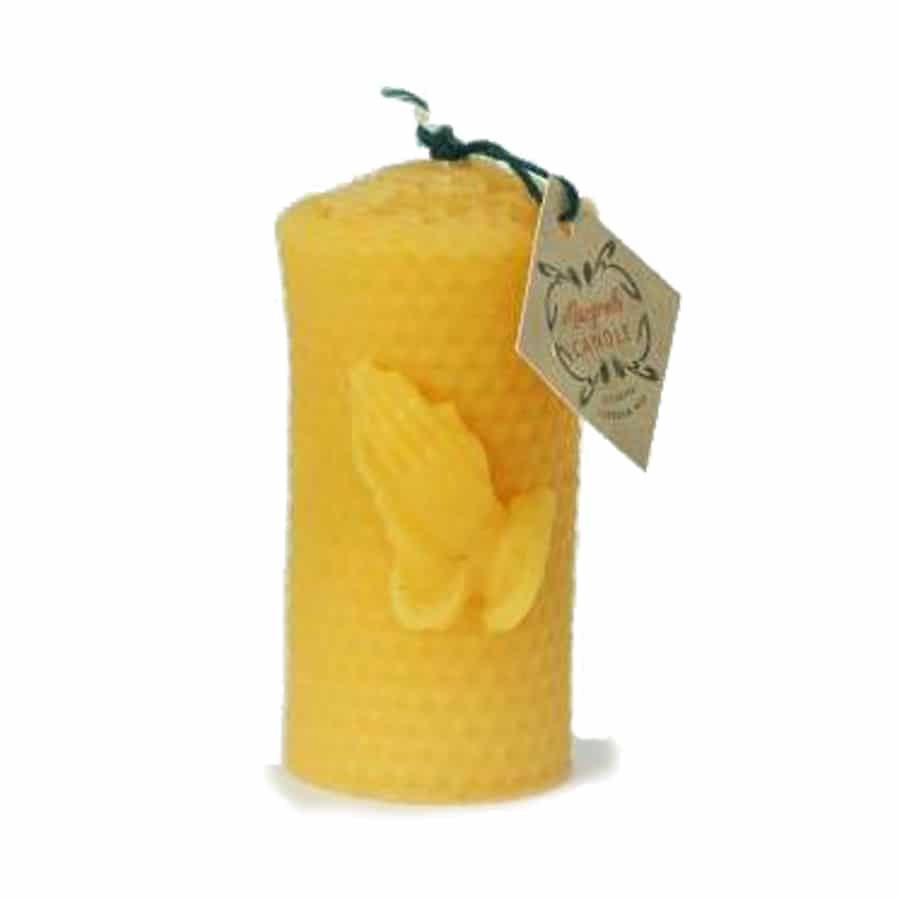 Gevouwen Handen kaars- Lekkerhoning.nl
