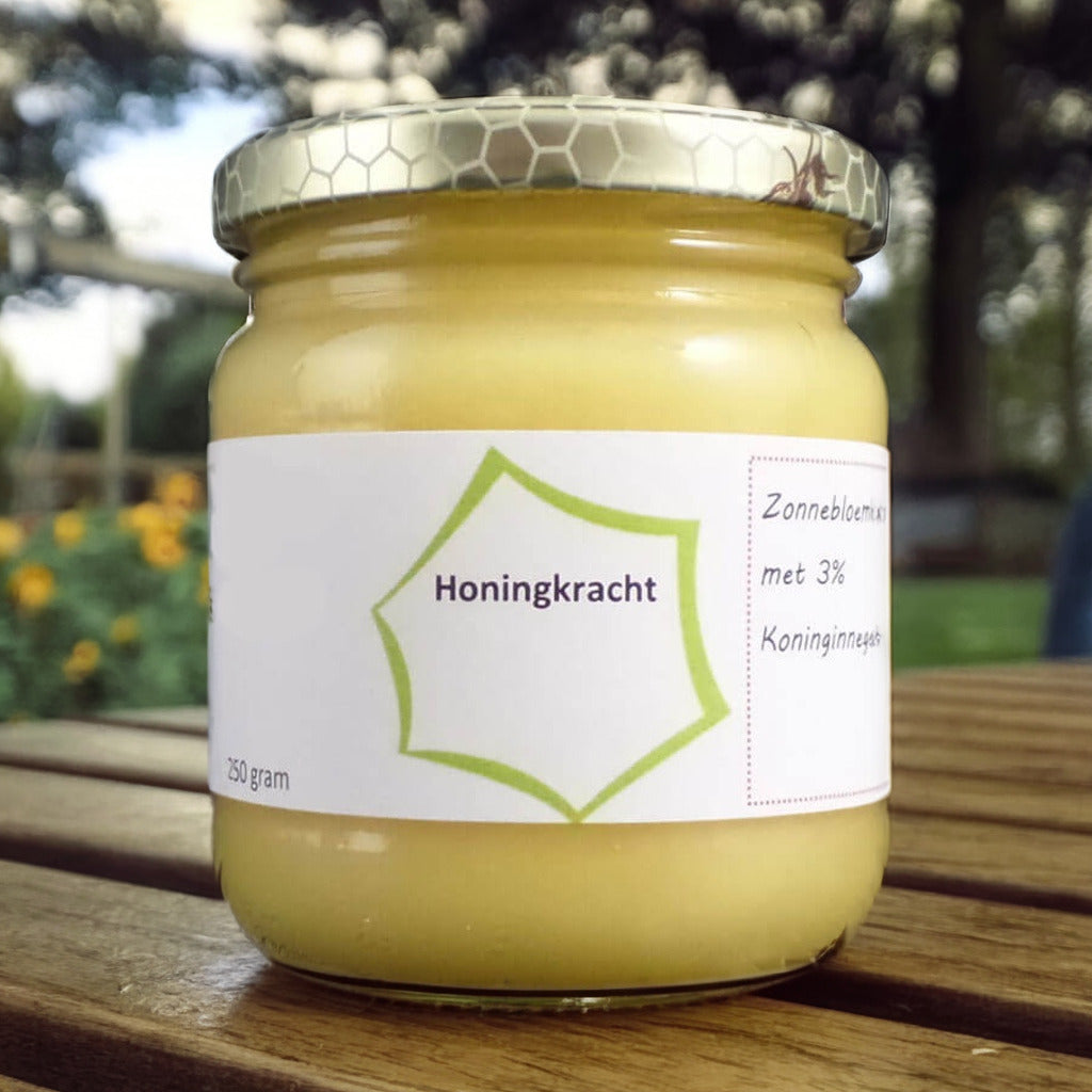 Honingkracht mix van honing en royal jelly- Lekkerhoning.nl