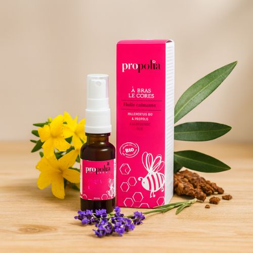 Kalmerende olie voor de rode huid en insectenbeten BIO- Lekkerhoning.nl