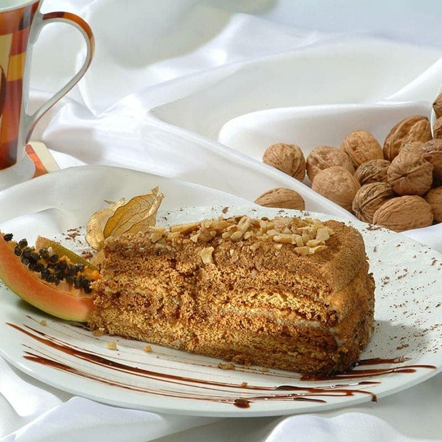 Medovnik Honingtaart- Lekkerhoning.nl