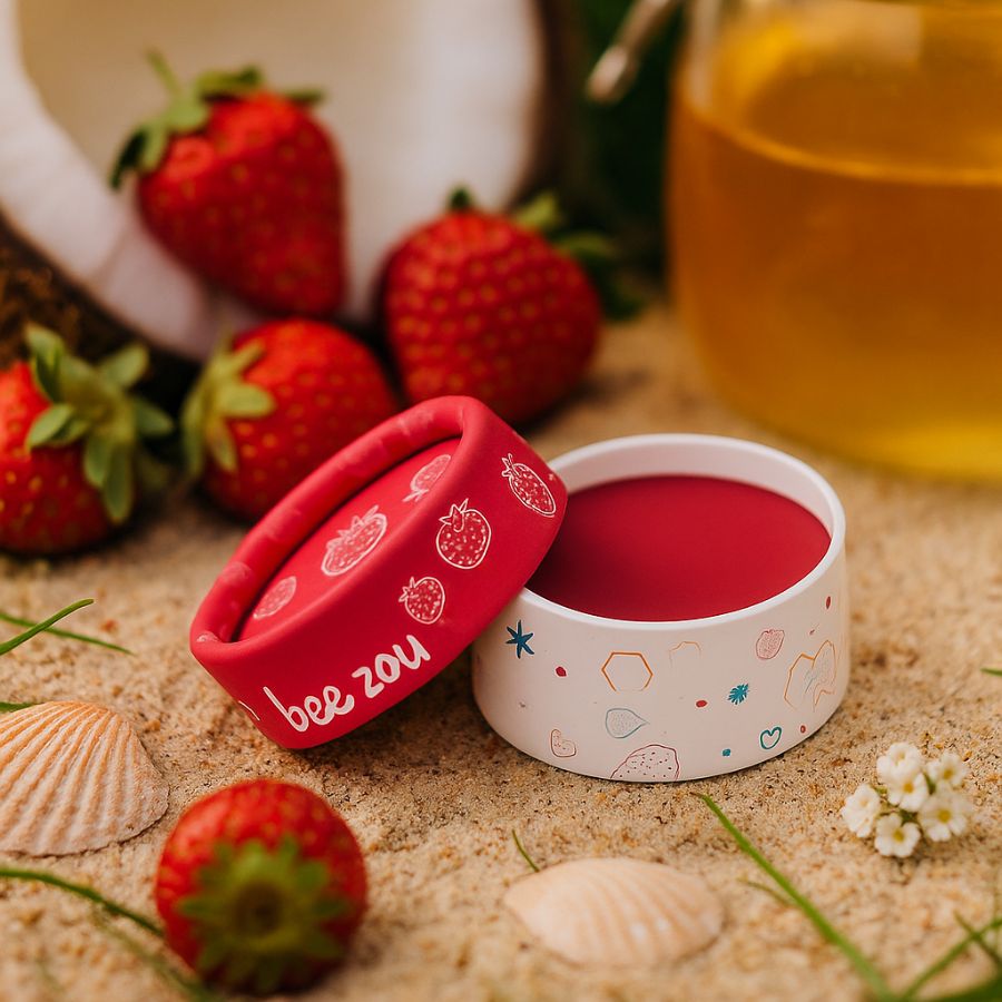 Natuurlijk getinte lippenbalsem- Lekkerhoning.nl