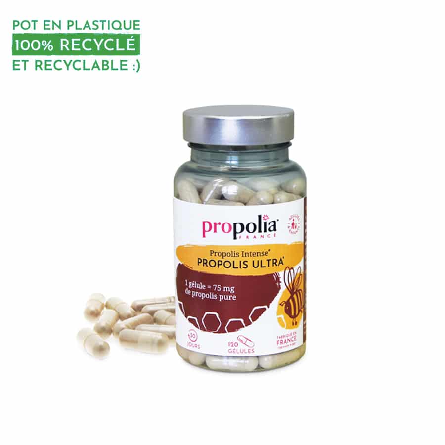 Propolis capsules Ultra 120 stuks - Gezuiverd Propolisextract- Lekkerhoning.nl