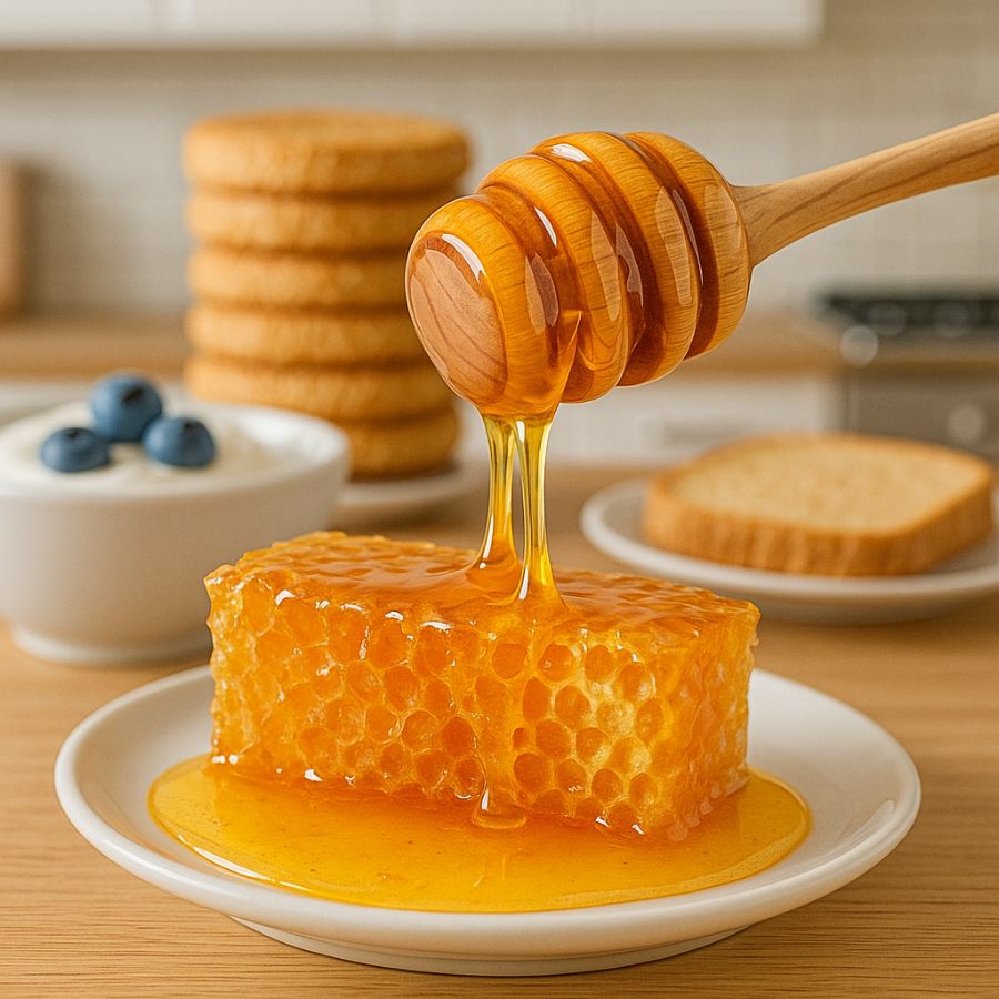 Raathoning aangevuld met honing- Lekkerhoning.nl