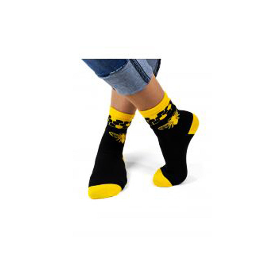 Sokken met Bijenprint - Leuke Bijensokken voor Dames en Heren- Lekkerhoning.nl