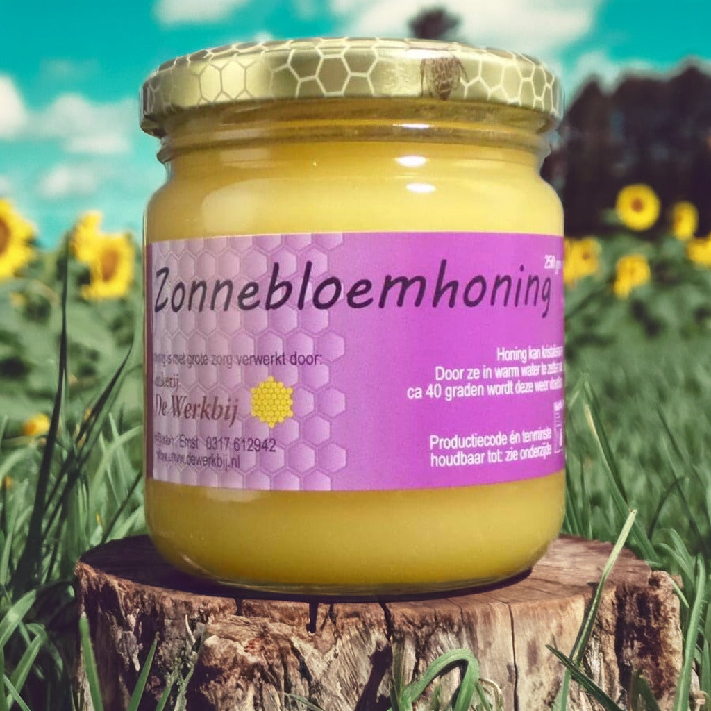Zonnebloemhoning- Lekkerhoning.nl
