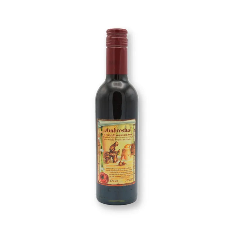 Ambrosius honing kruidenwijn rood in kleine fles van 37,5 cl