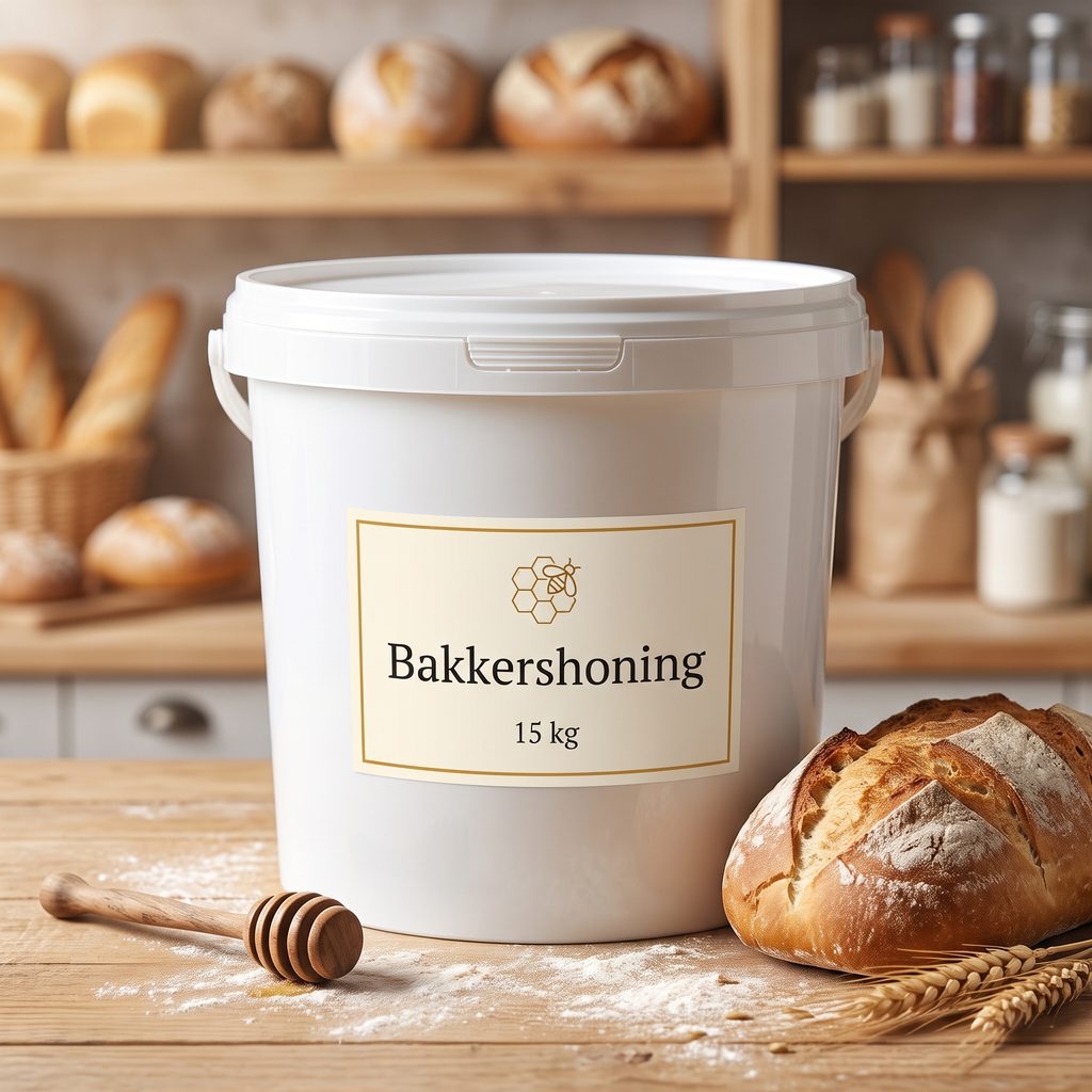 Bakkershoning 15 kg emmer – Lekkerhoning.nl