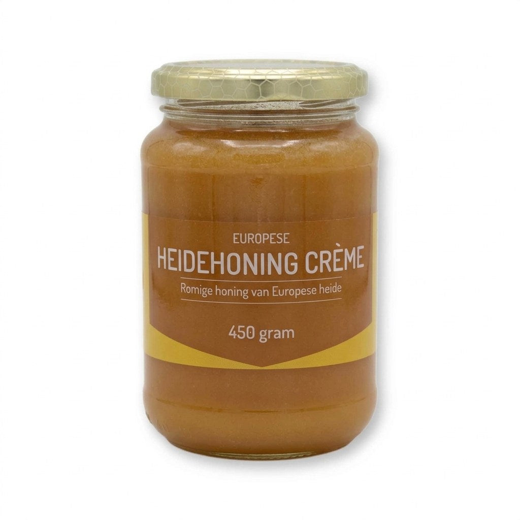 Heidehoning crème 450 gram – Lekkerhoning.nl