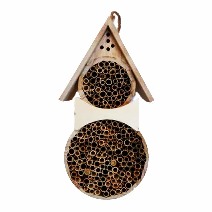 Bijen- en Insectenhotel Emma - Natuurlijk Nestelplaats voor Wilde Bijen- Lekkerhoning.nl