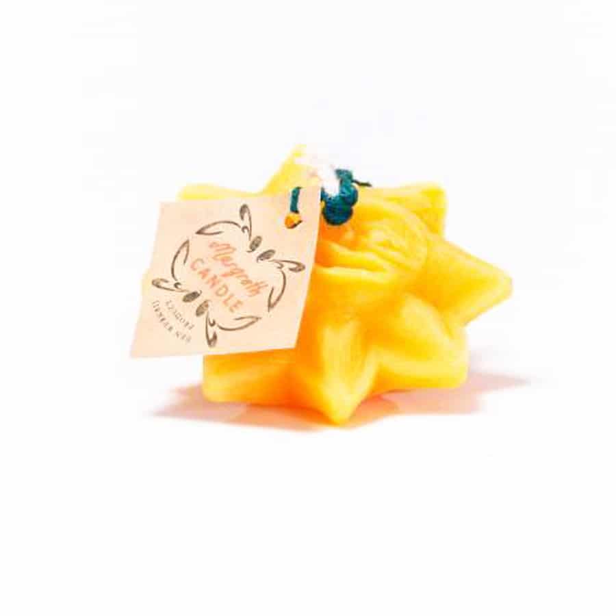 Bijenwaskaars ster- Lekkerhoning.nl