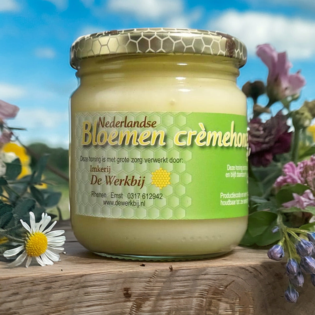 Bloemen cremehoning- Lekkerhoning.nl