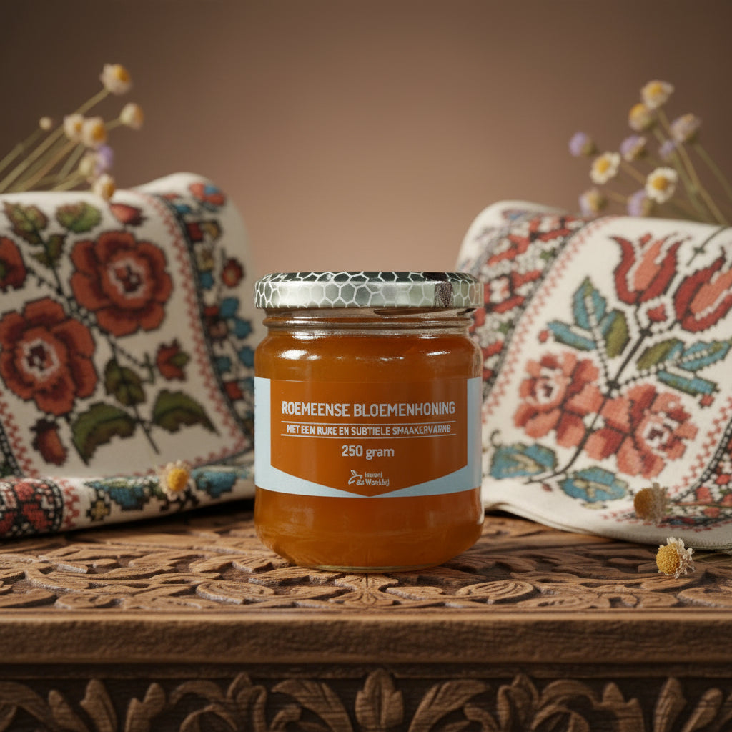 Bloemenhoning uit Roemenië- Lekkerhoning.nl