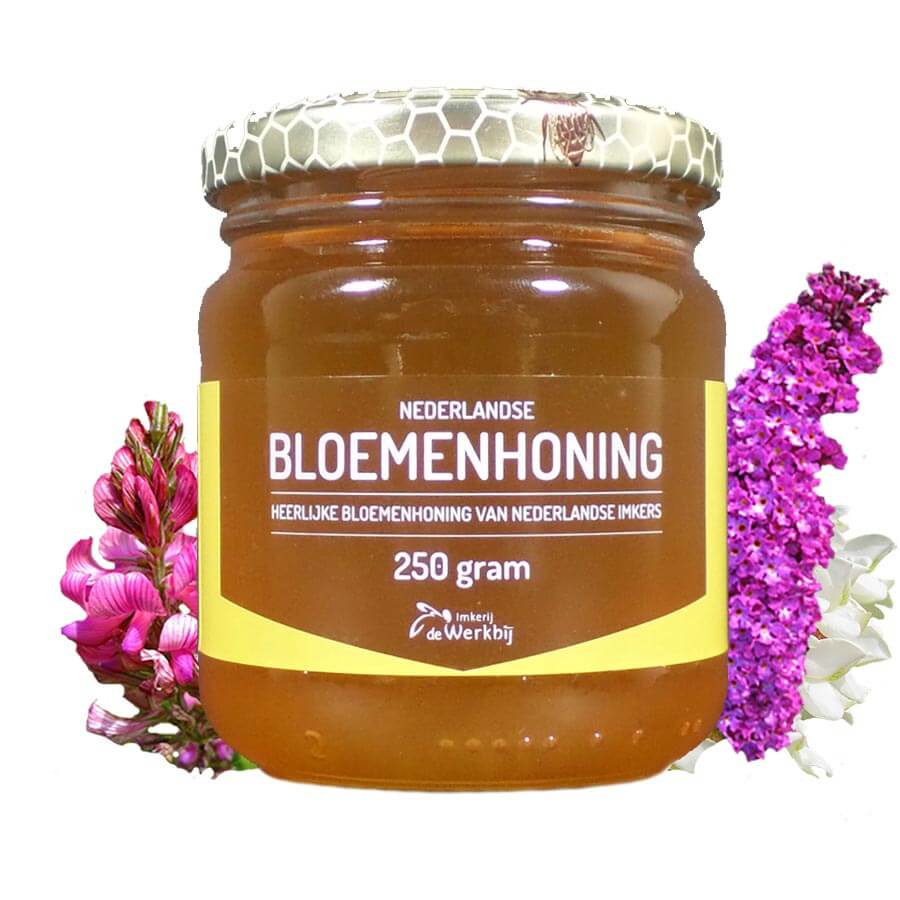 Bloemenhoning van de Nederlandse imker- Lekkerhoning.nl
