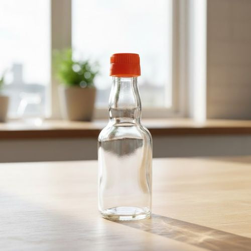 Glazen ketjap of sapflesje 150 ml per tray van 15 stuks- Lekkerhoning.nl