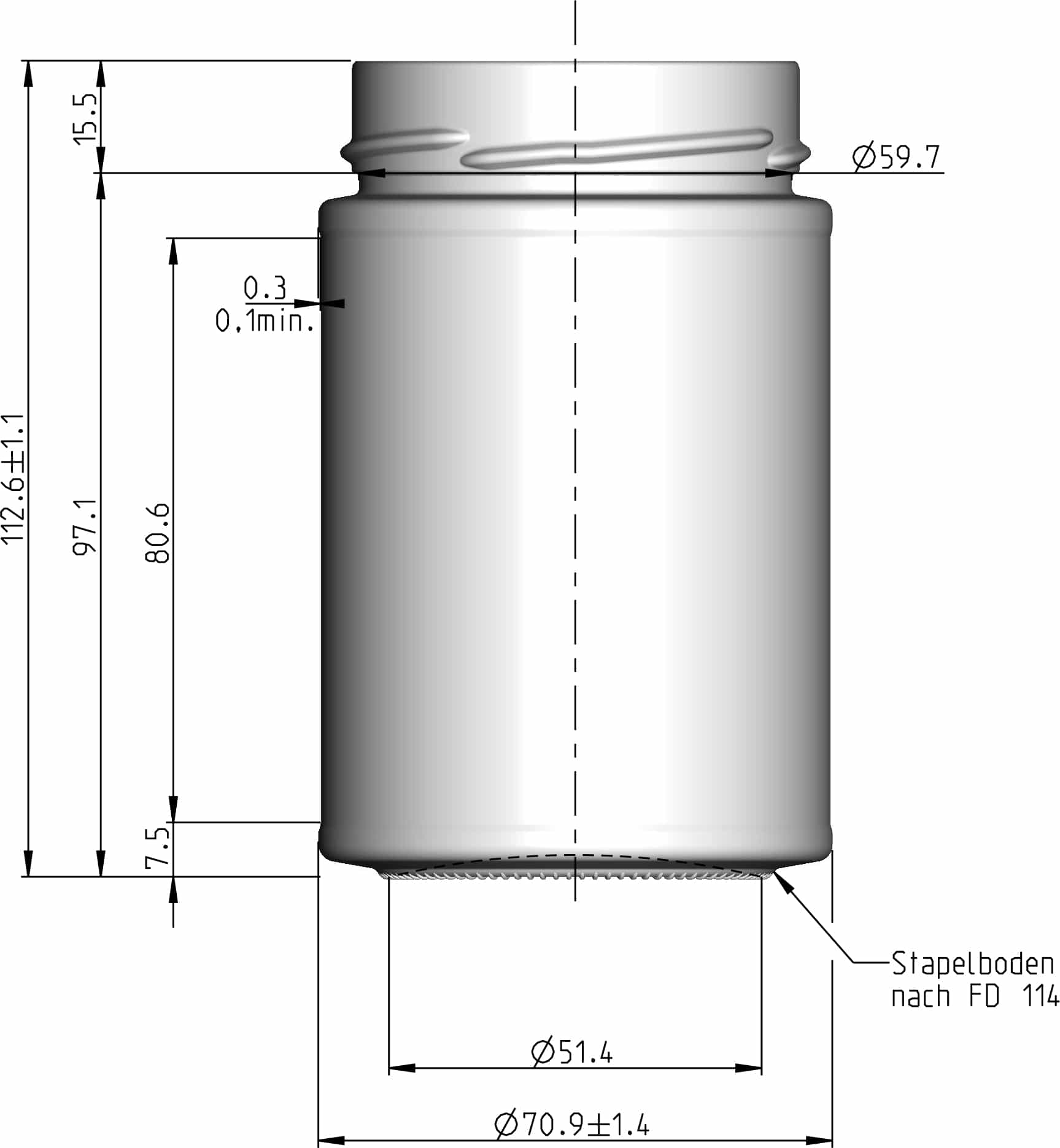 Glazen pot rond 335 ml - per tray van 20 stuks - Premium- Lekkerhoning.nl