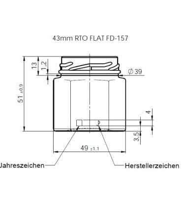 Hexagonale pot 45 ml - per tray van 45 stuks- Lekkerhoning.nl