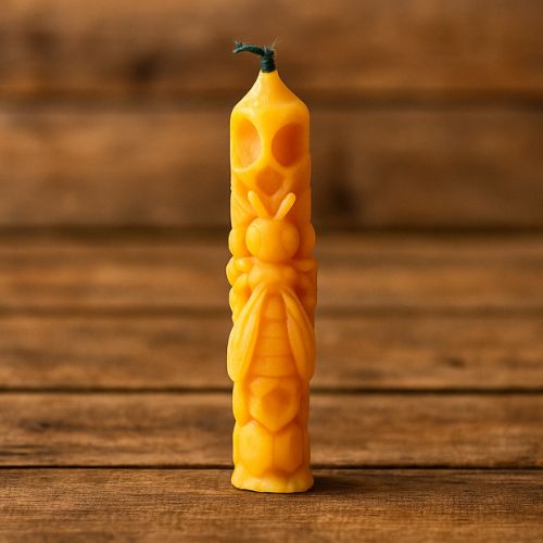 Koninginnebij kaars- Lekkerhoning.nl