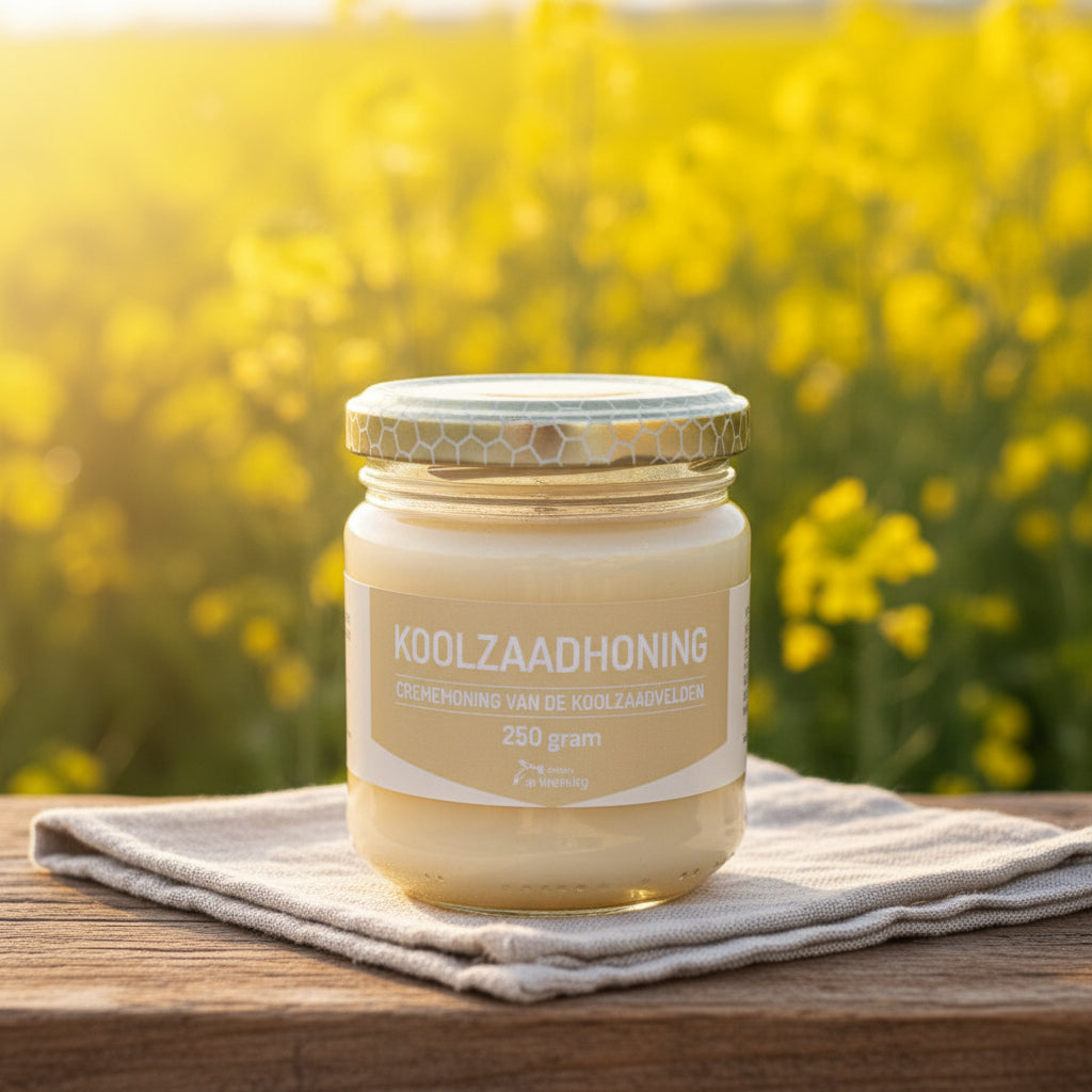 Koolzaadhoning uit Roemenië- Lekkerhoning.nl