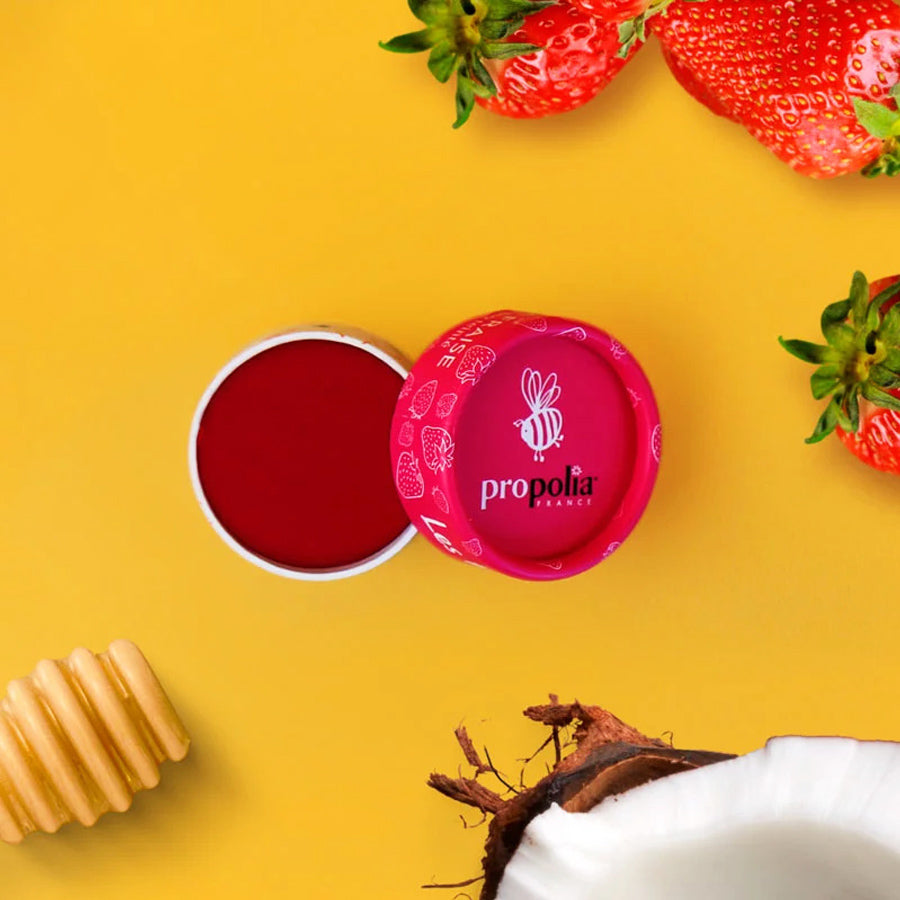 Natuurlijk getinte lippenbalsem- Lekkerhoning.nl