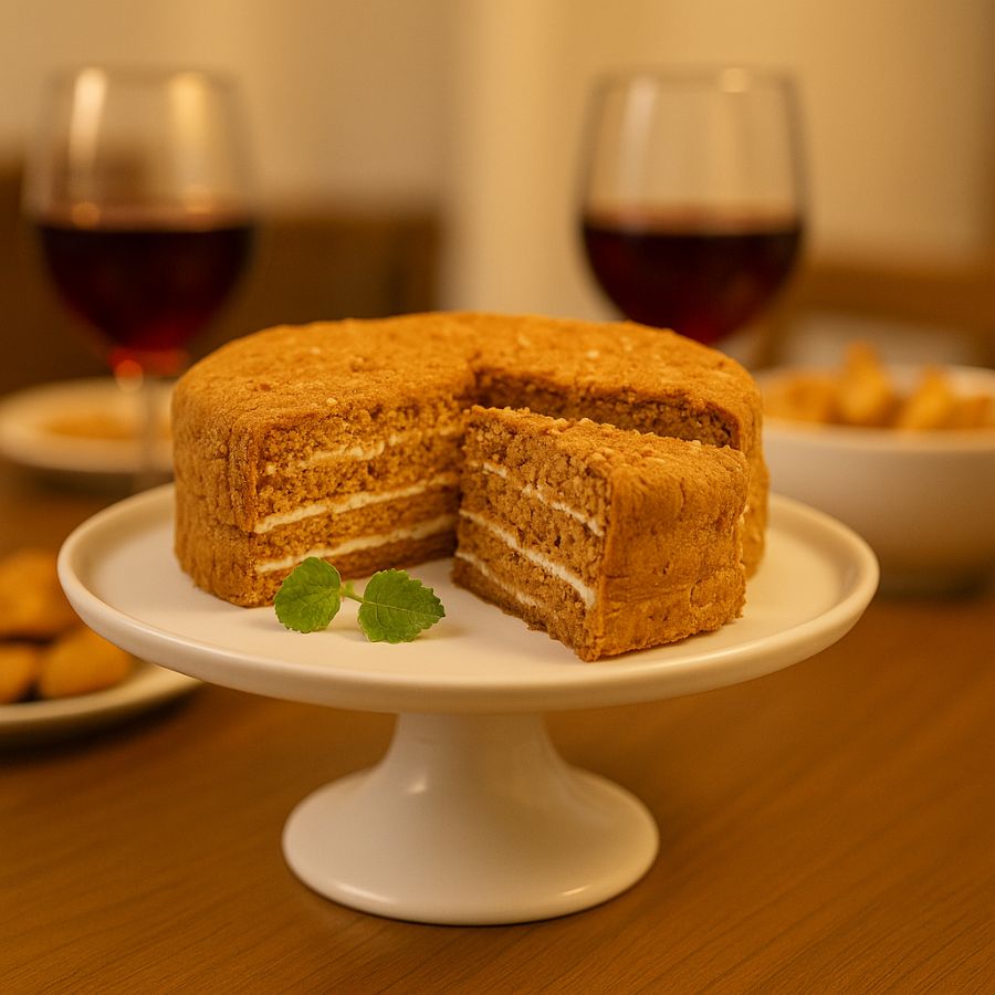 Medovnik Honingtaart- Lekkerhoning.nl