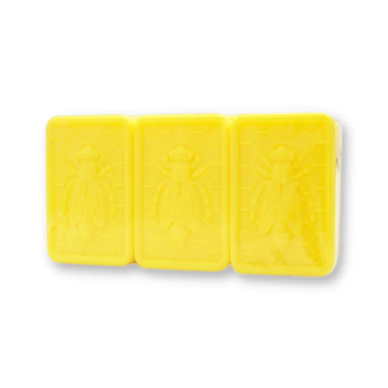 Zachte honingzeep met bijenopdruk, set van 3 stuks